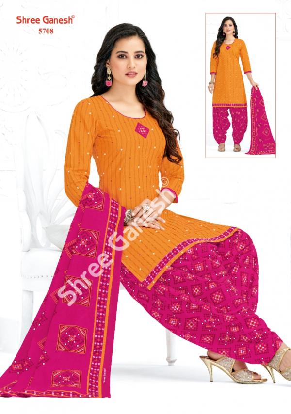 Shree Ganesh Panchi Vol-7 Cotton Patiyala Designer Dress Material